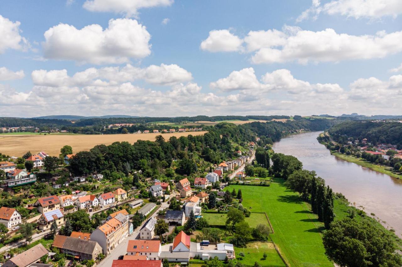 Elbpension & Ferienwohnung Saechsische Schweiz 피르나 외부 사진